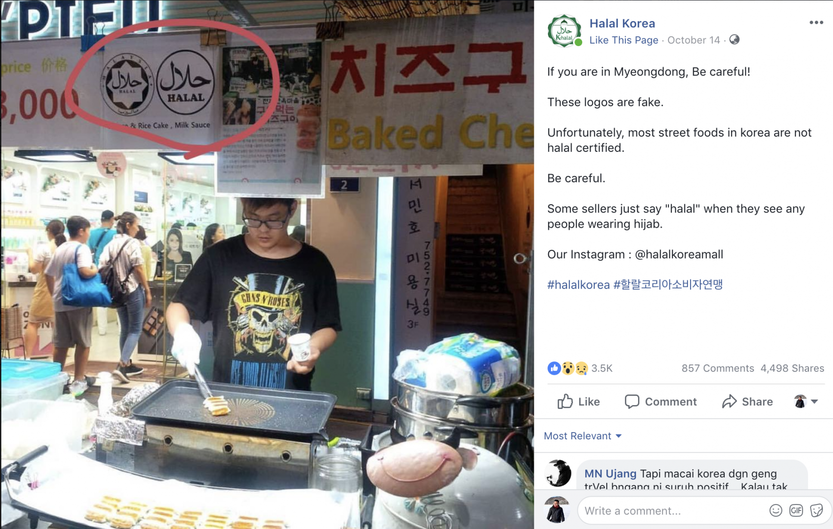 Logo Halal Di Korea Palsu Hati-Hati Bila Makan Di Myeongdong | Rileklah.com